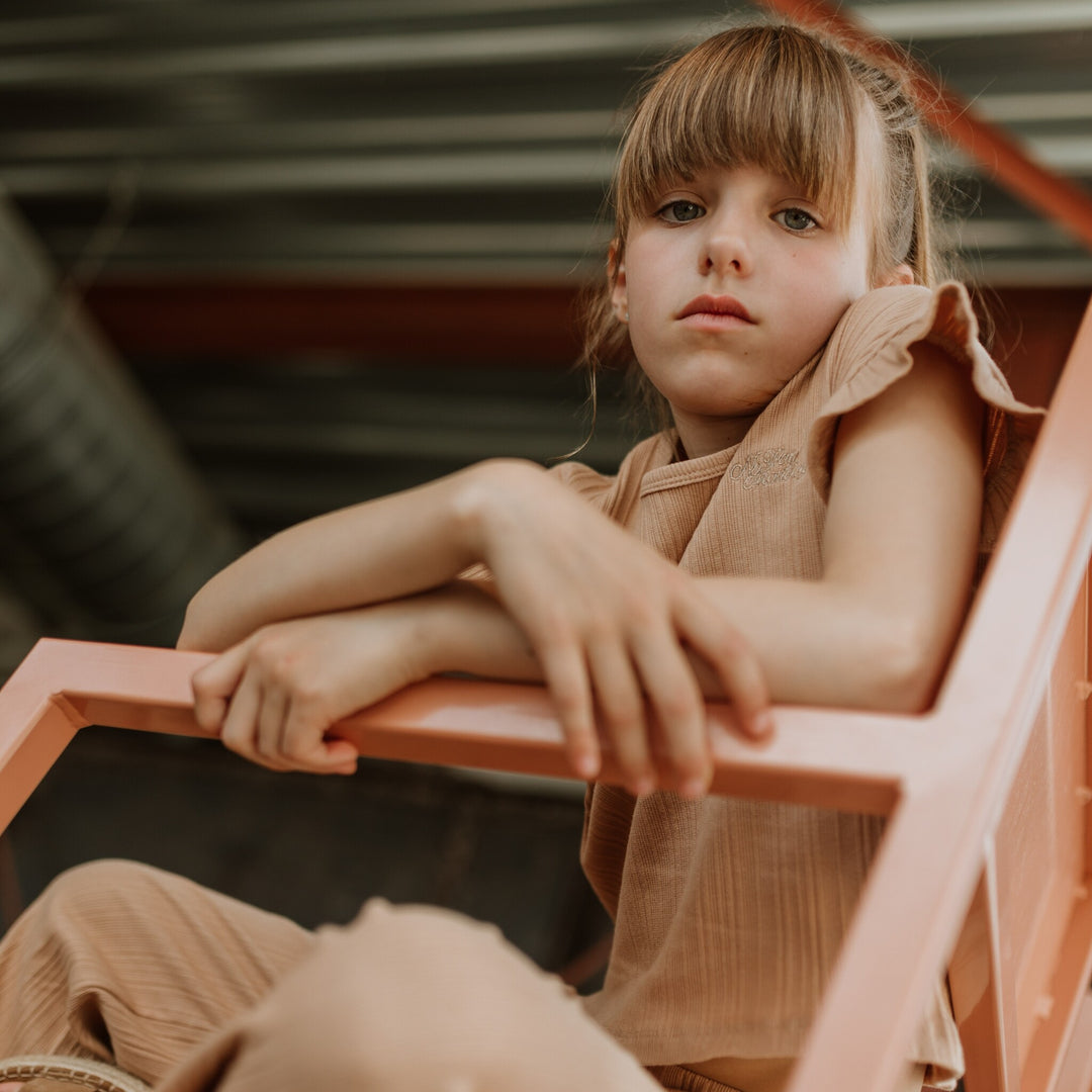 2 - Delige set Beige - girls 2