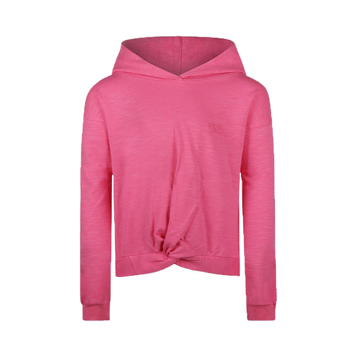 Trui with hood dropped shoulder Fuchsia - girls 3