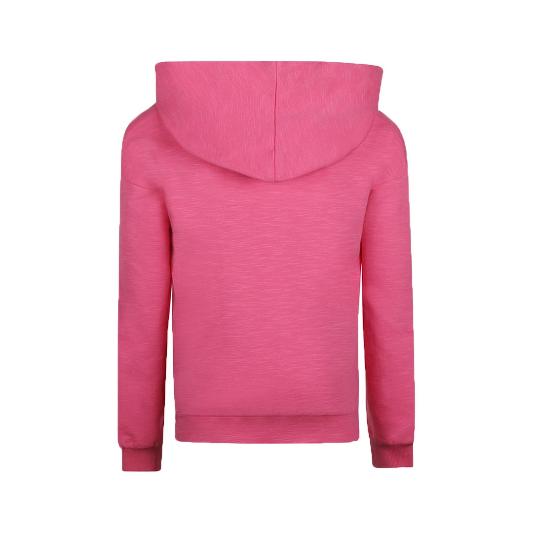 Trui with hood dropped shoulder Fuchsia - girls 3