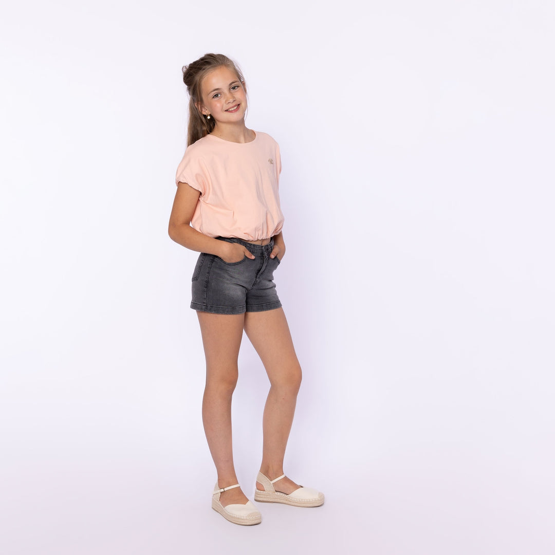 Short Dark grey jeans - girls 4