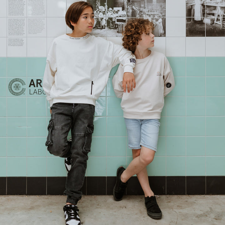 Trui oversized Beige - boys 1