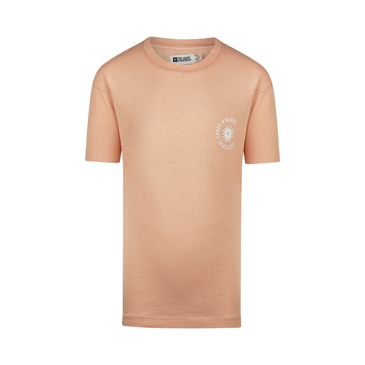 T - shirt loose fit dropped shoulder Soft orange - boys 2