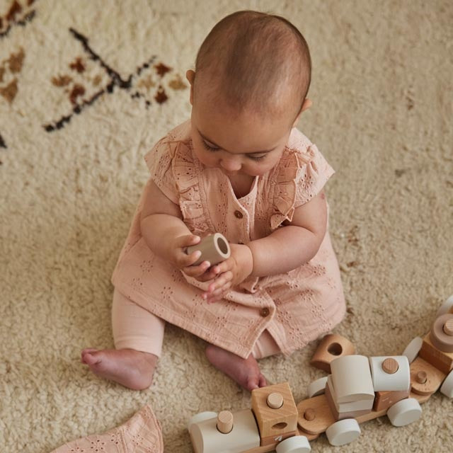 2 - Delig setje + muts Light coral - 01 Girls sweet