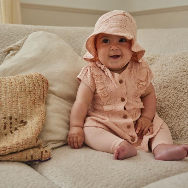 2 - Delig setje + muts Light coral - 01 Girls sweet