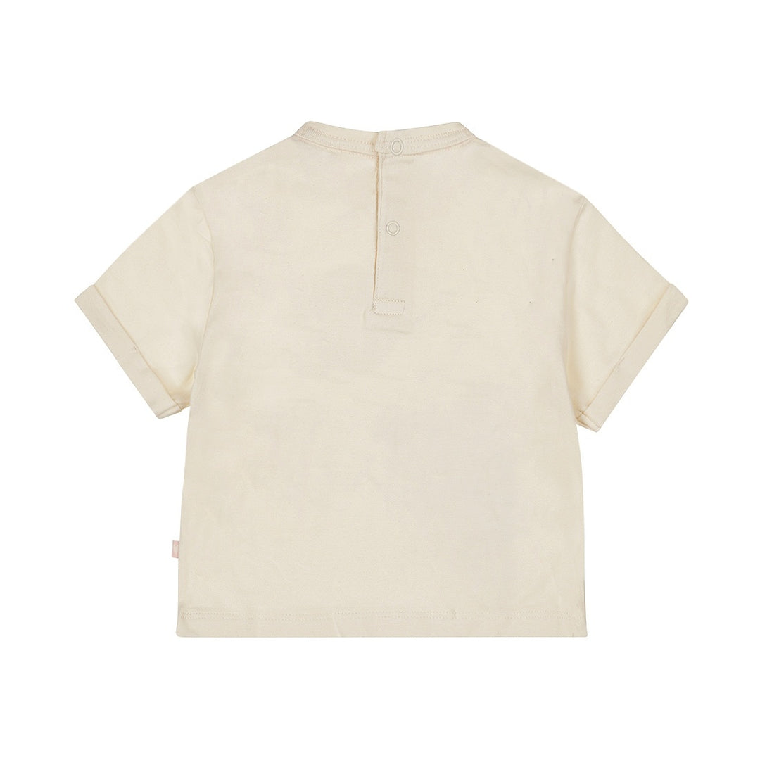 T-Shirt lockere Passform Off White - 01 Mädchen süß