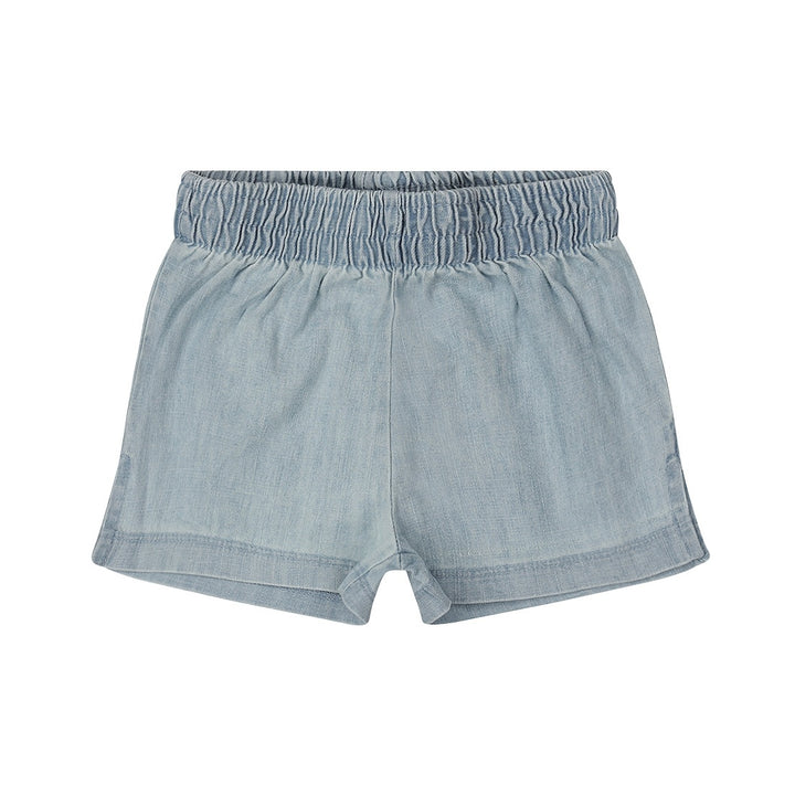 Kurze blaue Jeans - 01 Mädchen süß