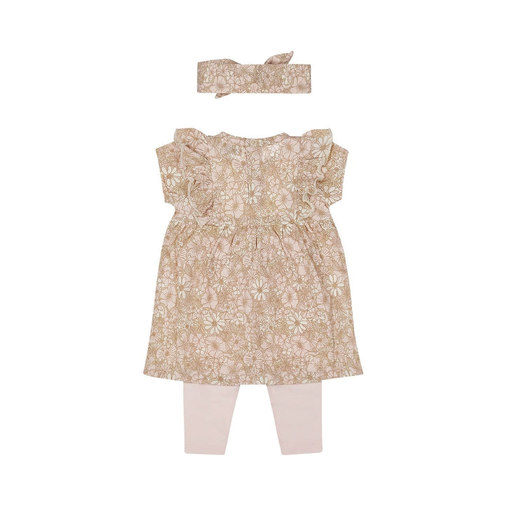 2 - Delig setje + haarband Light peach - 02 Girls cute