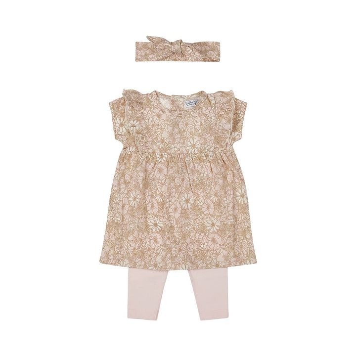 2 - Delig setje + haarband Light peach - 02 Girls cute