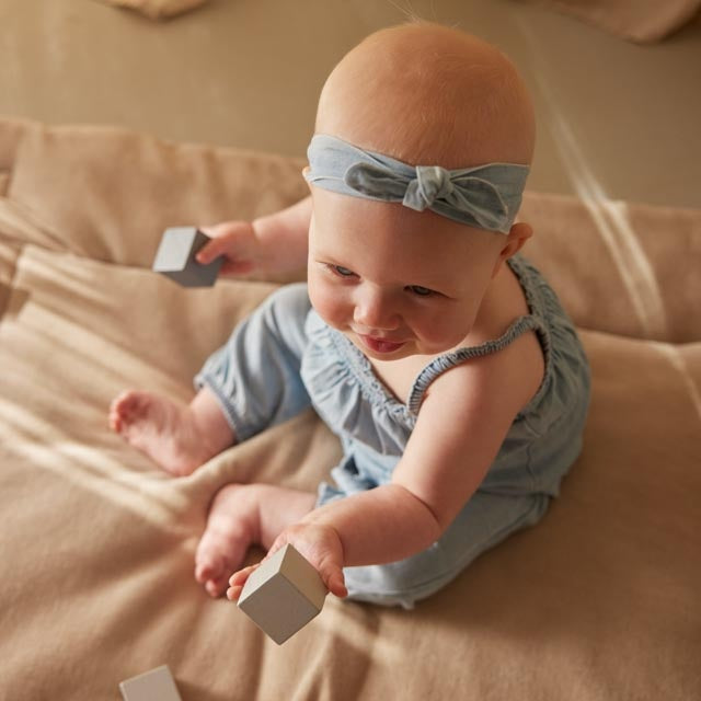 Jumpsuit + haarband Blue jeans - 02 Girls cute