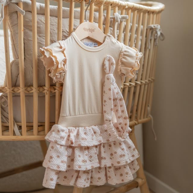 Jurk + haarband Light peach - 02 Girls cute