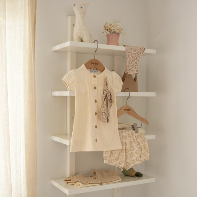 2 - Teiliges Set Beige - 03 Mädchen kleine Blumen