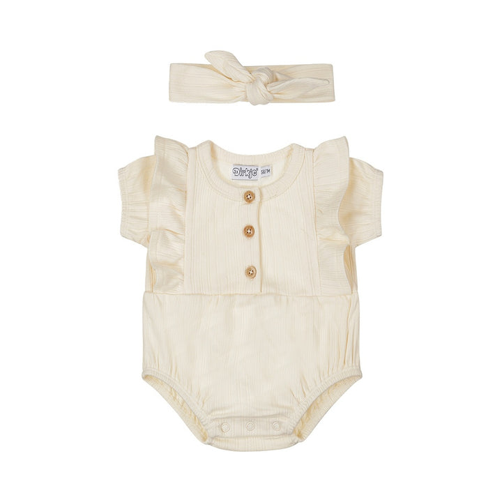 Boxpak + haarband Off white - 03 Girls little flowers