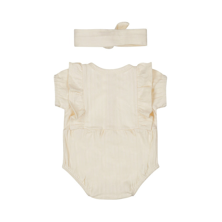 Boxpak + haarband Off white - 03 Girls little flowers