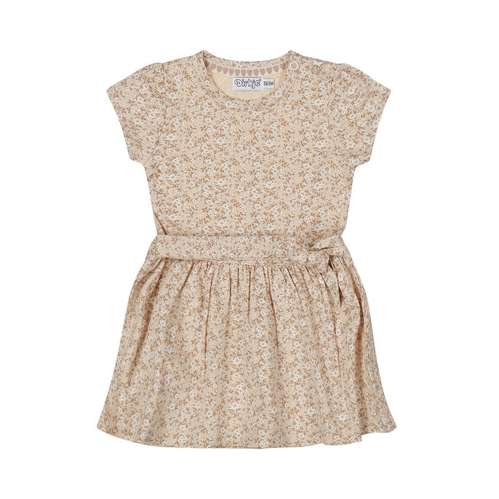 Jurk Beige - 03 Girls little flowers