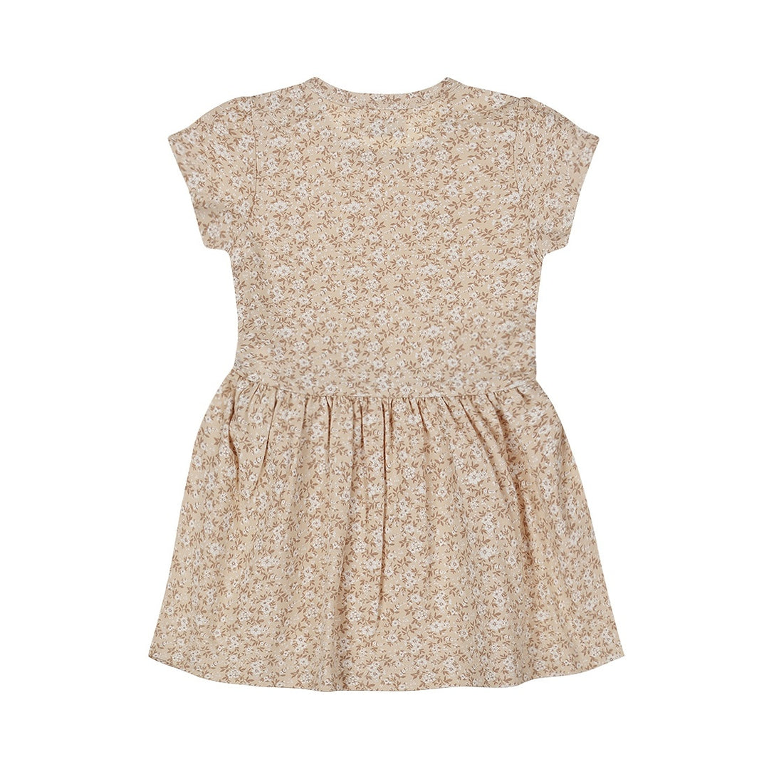 Jurk Beige - 03 Girls little flowers