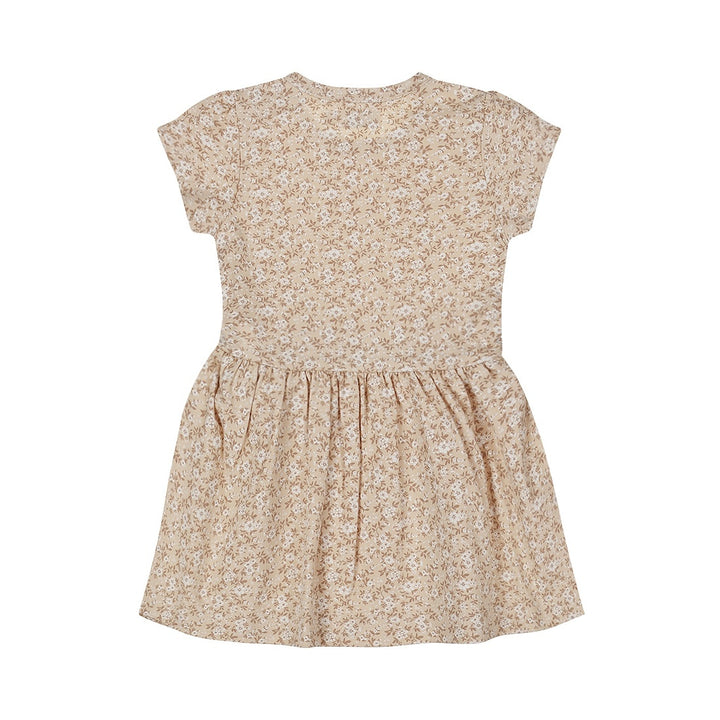 Jurk Beige - 03 Girls little flowers