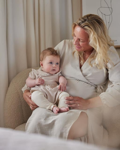 Jurk Brown - 03 Girls little flowers