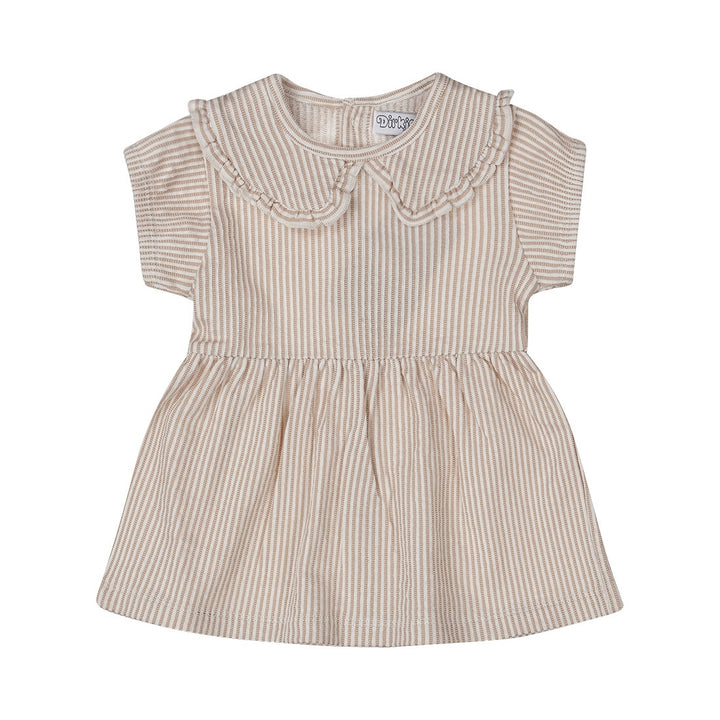 Jurk Brown - 03 Girls little flowers