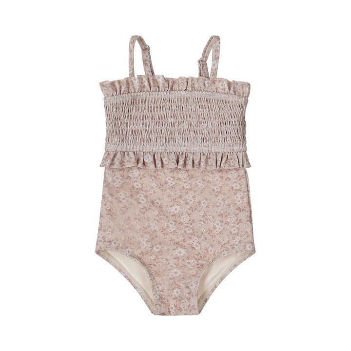 Zwempak Beige - 03 Girls little flowers