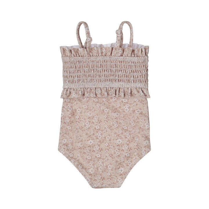 Zwempak Beige - 03 Girls little flowers