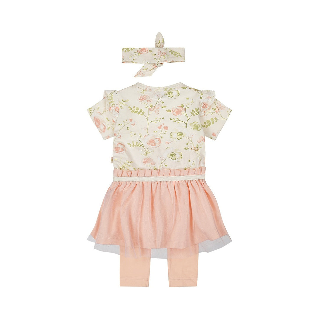 2 - Delig setje + haarband Faded peach - 05 Girls fresh