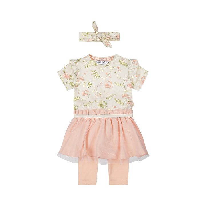 2 - Delig setje + haarband Faded peach - 05 Girls fresh