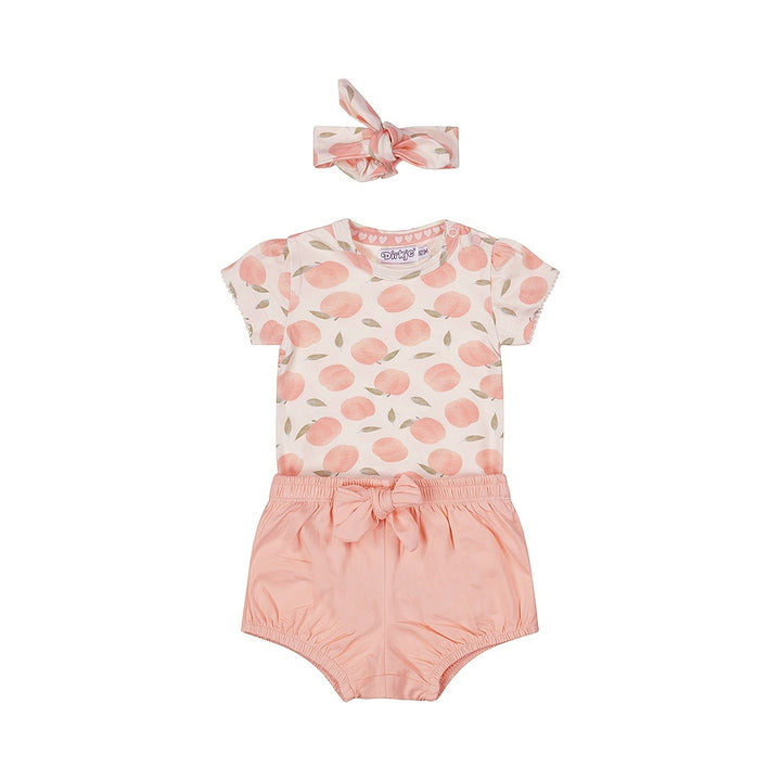 2 - Delig setje + haarband Faded peach - 05 Girls fresh