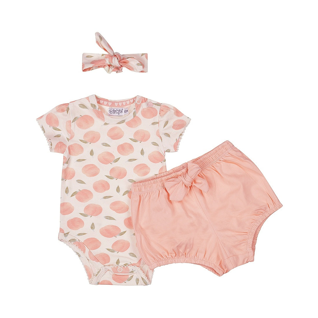 2 - Delig setje + haarband Faded peach - 05 Girls fresh