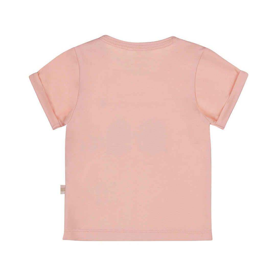 T-Shirt Verblasster Pfirsich - 05 Mädchen frisch