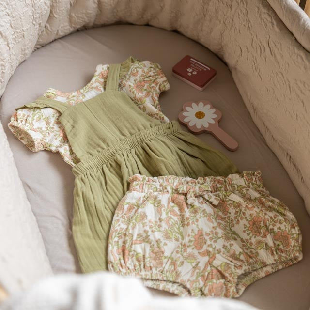 Jurk salopette Dusty green - 05 Girls fresh