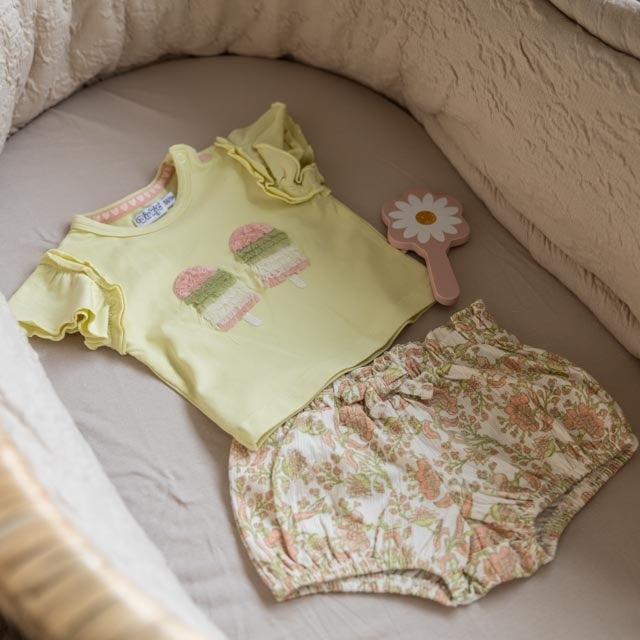 T-Shirt Weiches Grün - 05 Mädchen Frisch