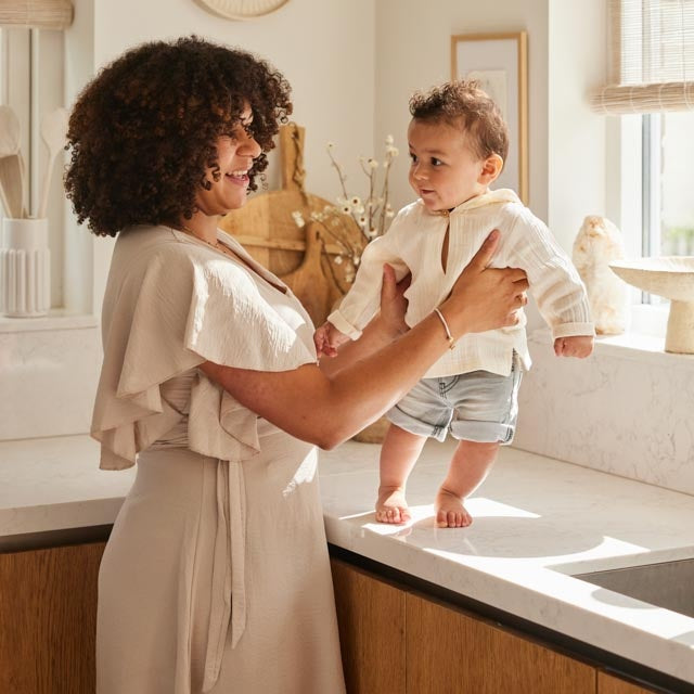 Trui with hood Off white - 01 Boys ocean life