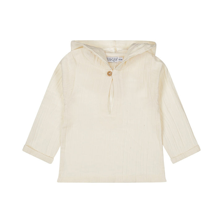 Trui with hood Off white - 01 Boys ocean life