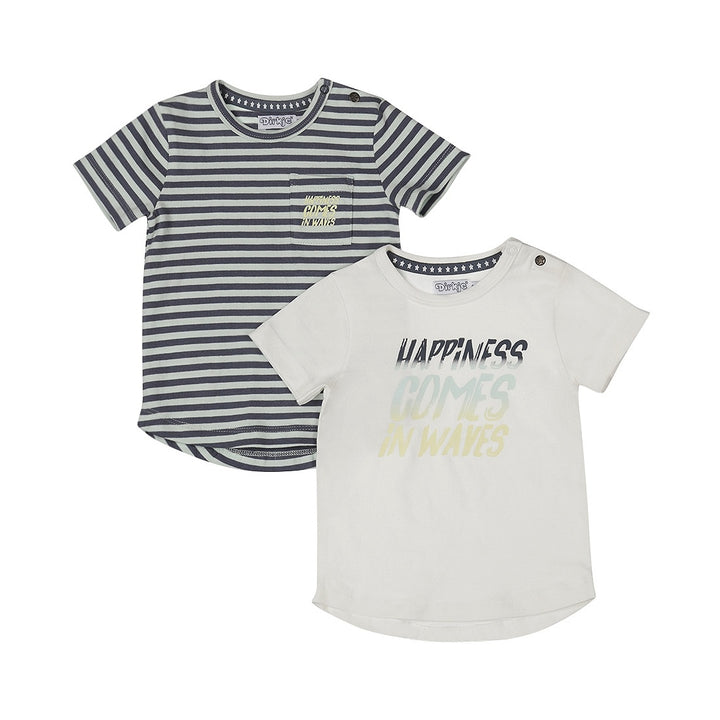 2 Pack t - shirt White - 03 Boys sunset