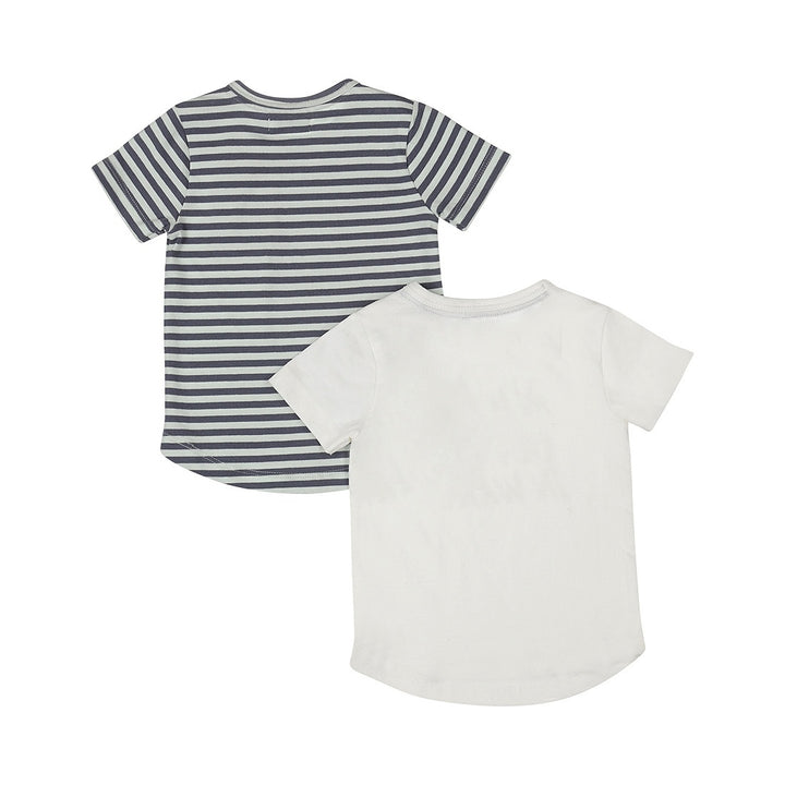 2 Pack t - shirt White - 03 Boys sunset