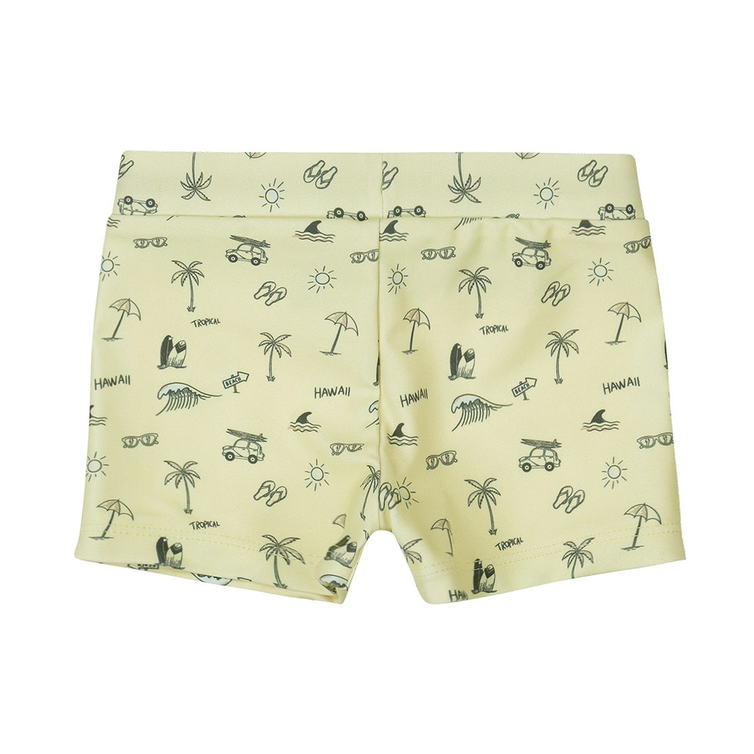 Zwemshort Light yellow - 03 Boys sunset