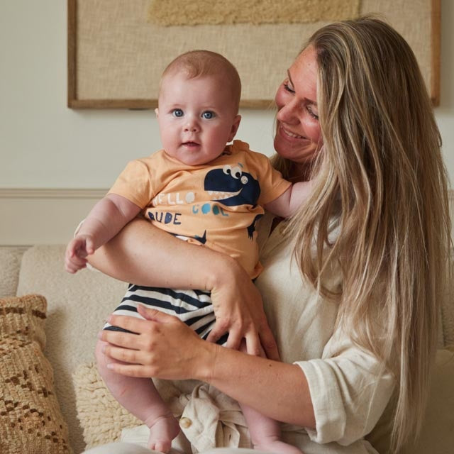 Pyjama shortama Bright orange - 04 Boys roar