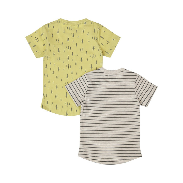 2 Pack t - shirt Light yellow - 05 Boys jump around