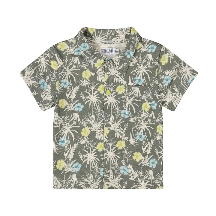 Blouse Dusty green - 05 Boys jump around