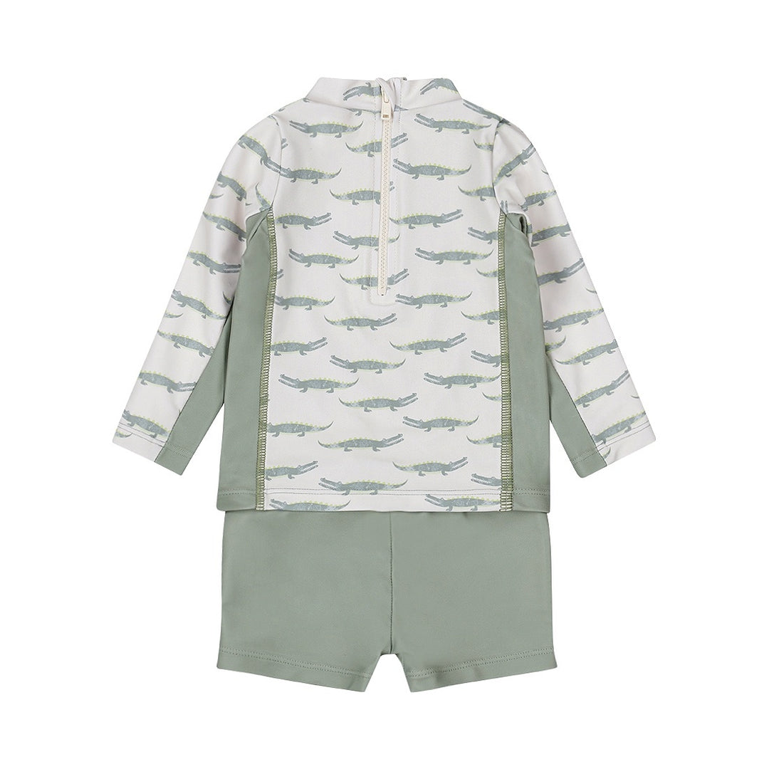 2 - Delig zwem set Dusty green - 05 Boys jump around