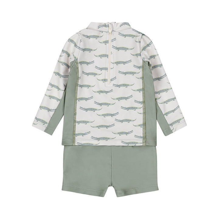 2 - Delig zwem set Dusty green - 05 Boys jump around