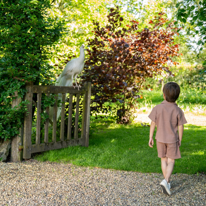 Kurz Verblasst Braun - Jungen 1