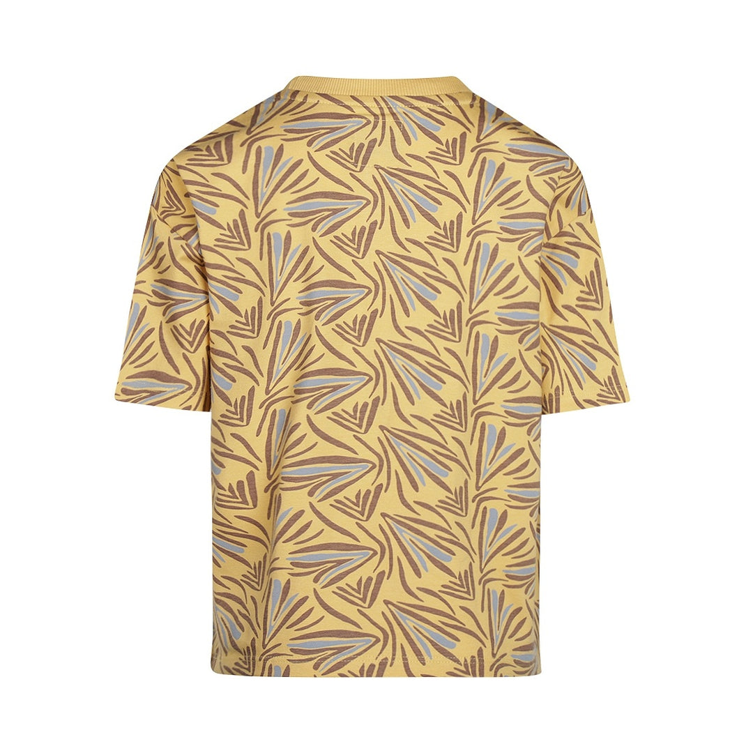 T-Shirt lockere Passform mit überschnittenen Schultern Gelb - Jungen 1