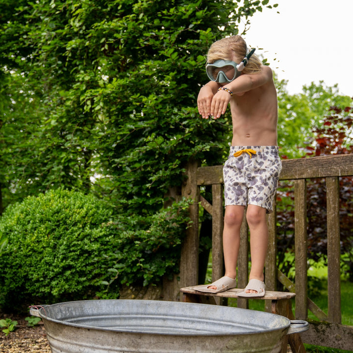 Zwemshort medium length Off white - boys 1