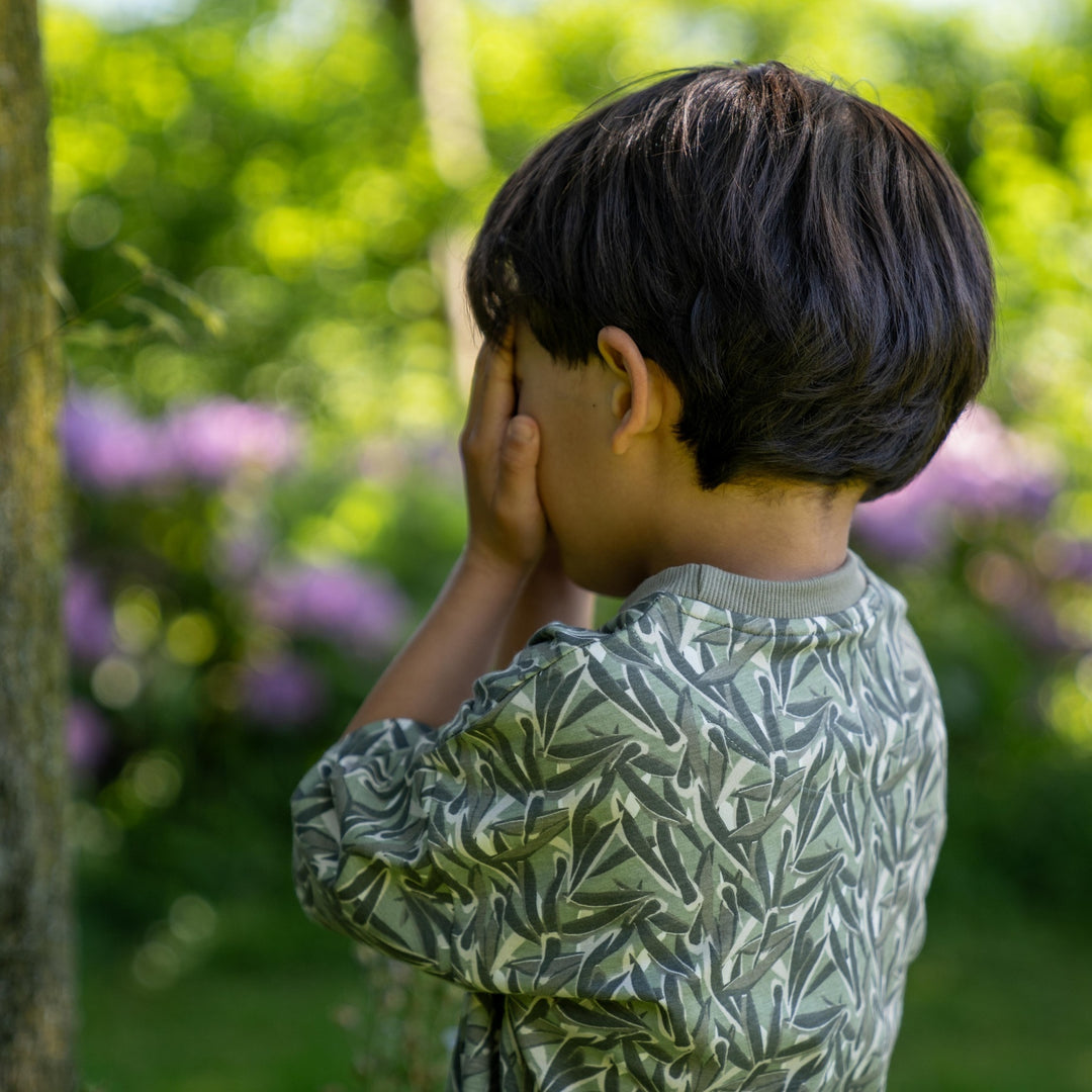 T - shirt loose fit dropped shoulder Faded green - boys 2