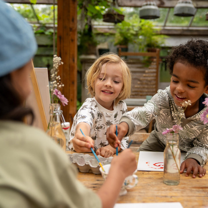 T-Shirt lockere Passform mit abgesenkter Schulter Off White - Jungen 2