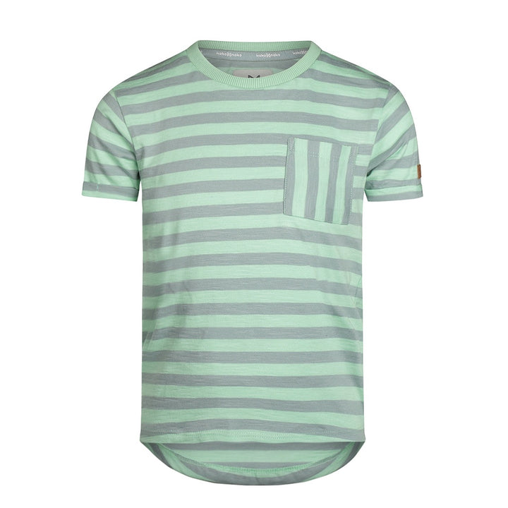 T-Shirt langer Rücken kurzarm Mint - Jungen 3
