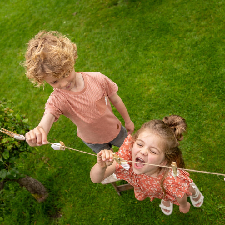 T-Shirt langer Rücken kurzarm Staubiges Rosa - Jungen 4
