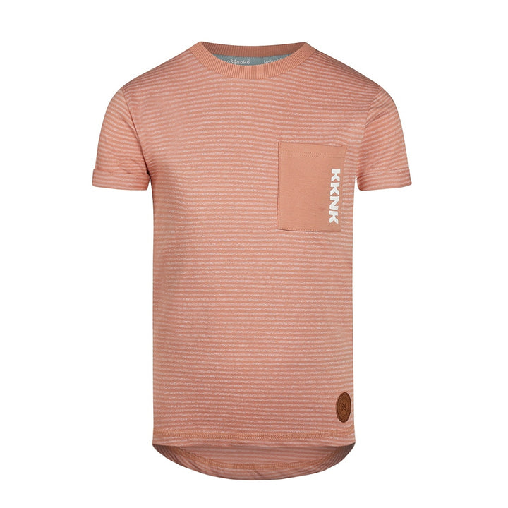 T-Shirt langer Rücken kurzarm Staubiges Rosa - Jungen 4