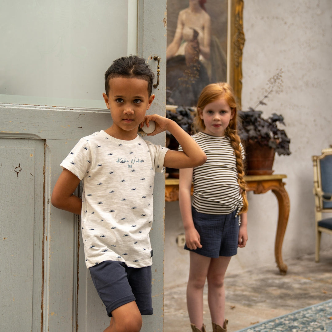 Jogging short loose fit Dark blue - boys 4